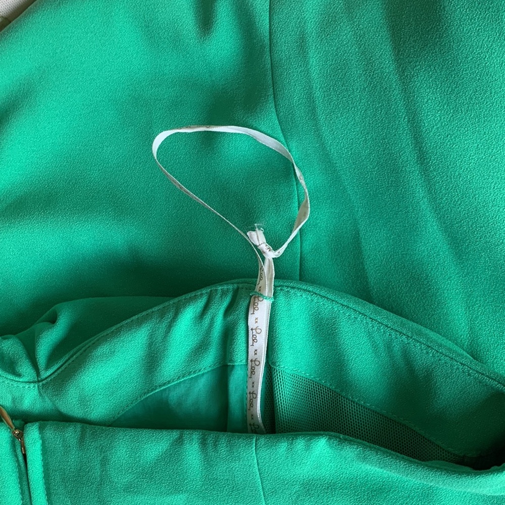 Lilly Pulitzer Stela Strapless Bow Dress Spearmint Size 12 - Picture 8 of 9